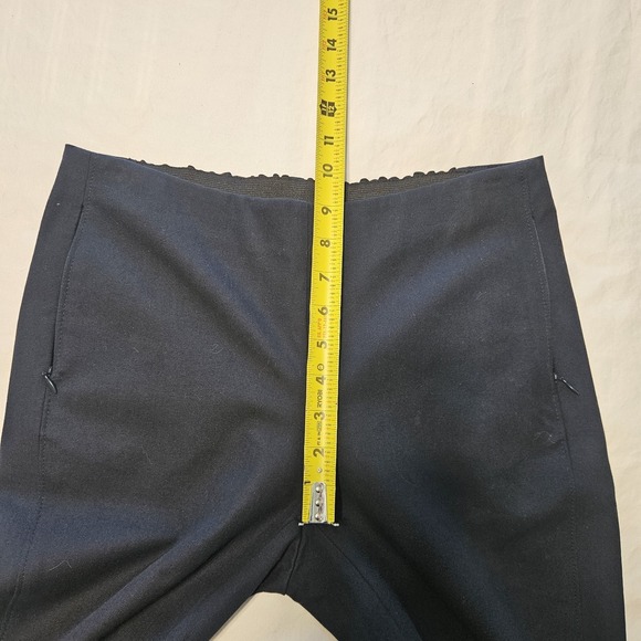 Lafayette 148 New York Gramercy Acclaimed Stretch Pants Side Zip Small Raw Hem - Picture 7 of 7